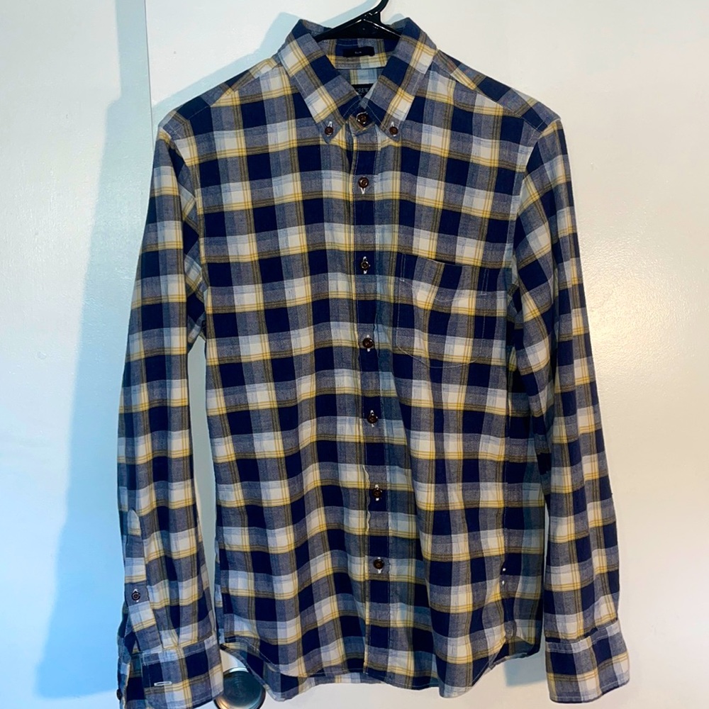 J. Crew Small Slim Homespun Button Down